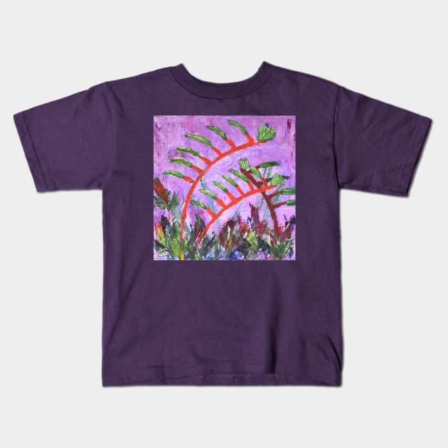 Rustic Flora Series - Rustic Kangaroo Paw Kids T-Shirt by KerrySandhu